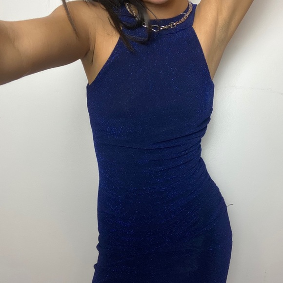 Sparkly Navy Blue Dress - Picture 5 of 8